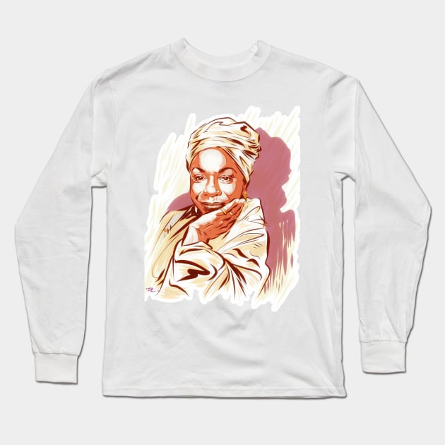 Nina Simone - An illustration by Paul Cemmick Long Sleeve T-Shirt by PLAYDIGITAL2020